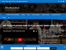 Tablet Screenshot of otterbasketball.com